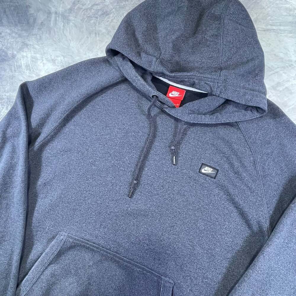 Nike Pullover Hoodie Size XL Gray Shoebox Logo Sweatshirt